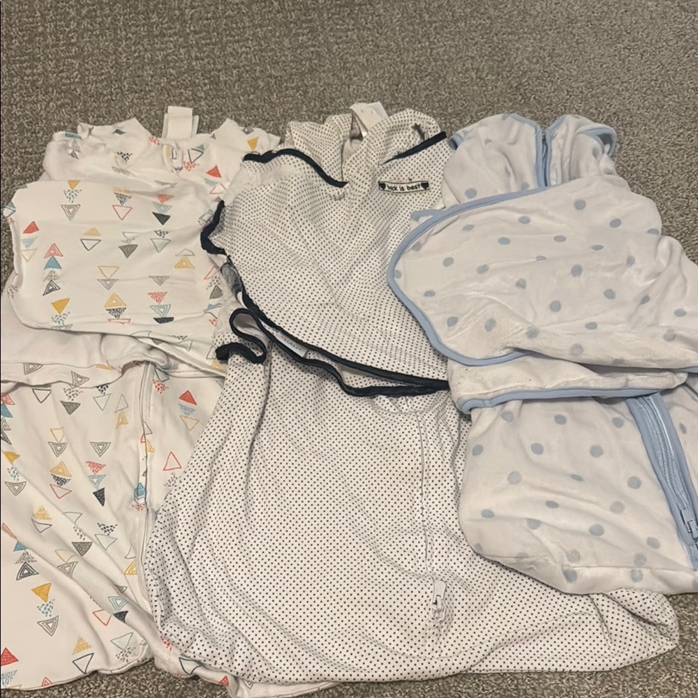 Halo SleepSack Swaddle with Colorful Patterns.